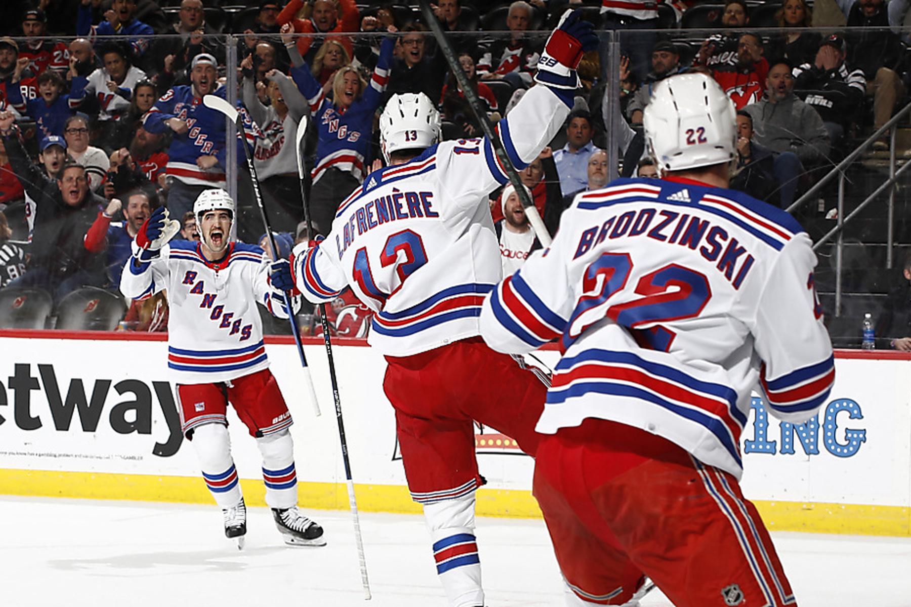 Newark (New Jersey): NY Rangers feiern neunten NHL-Sieg in Serie