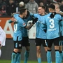 Leverkusen jubelt nach spätem Tor über Platz eins zur Liga-Halbzeit | Leverkusen jubelt nach spätem Tor über Platz eins zur Liga-Halbzeit