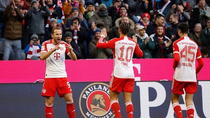 Ein gewohntes Bild: Harry Kane jubelt über ein Tor für die Bayern | Ein gewohntes Bild: Harry Kane jubelt über ein Tor für die Bayern