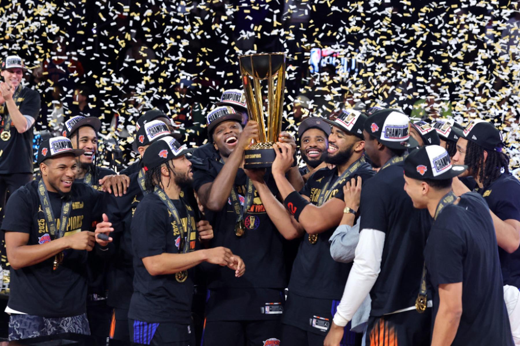 Las Vegas  (Nevada): New York Knicks gewinnen erstmals den NBA-Cup