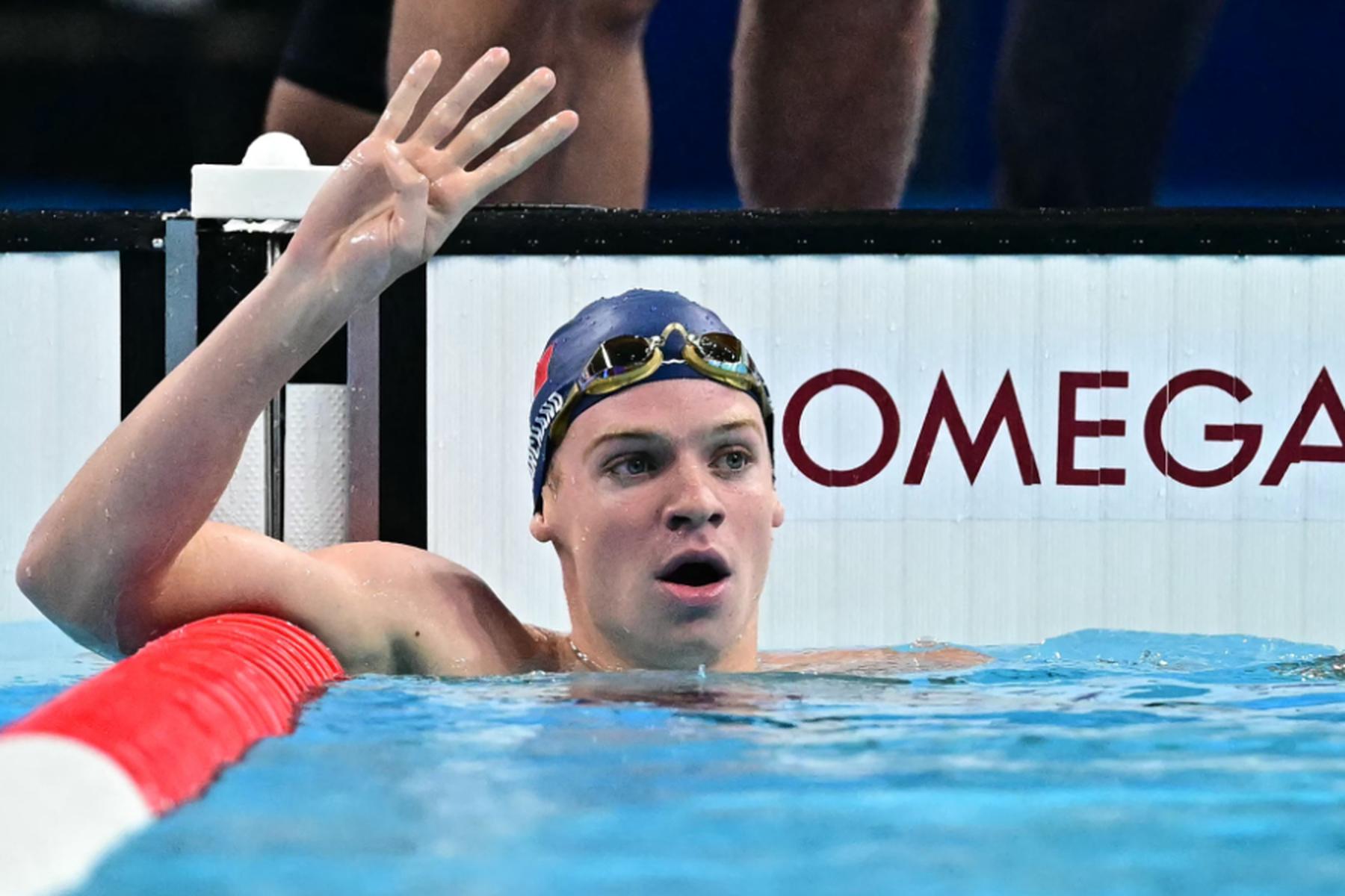 Paris: 4. Gold von Marchand - Über 200 m Lagen fast mit Weltrekord