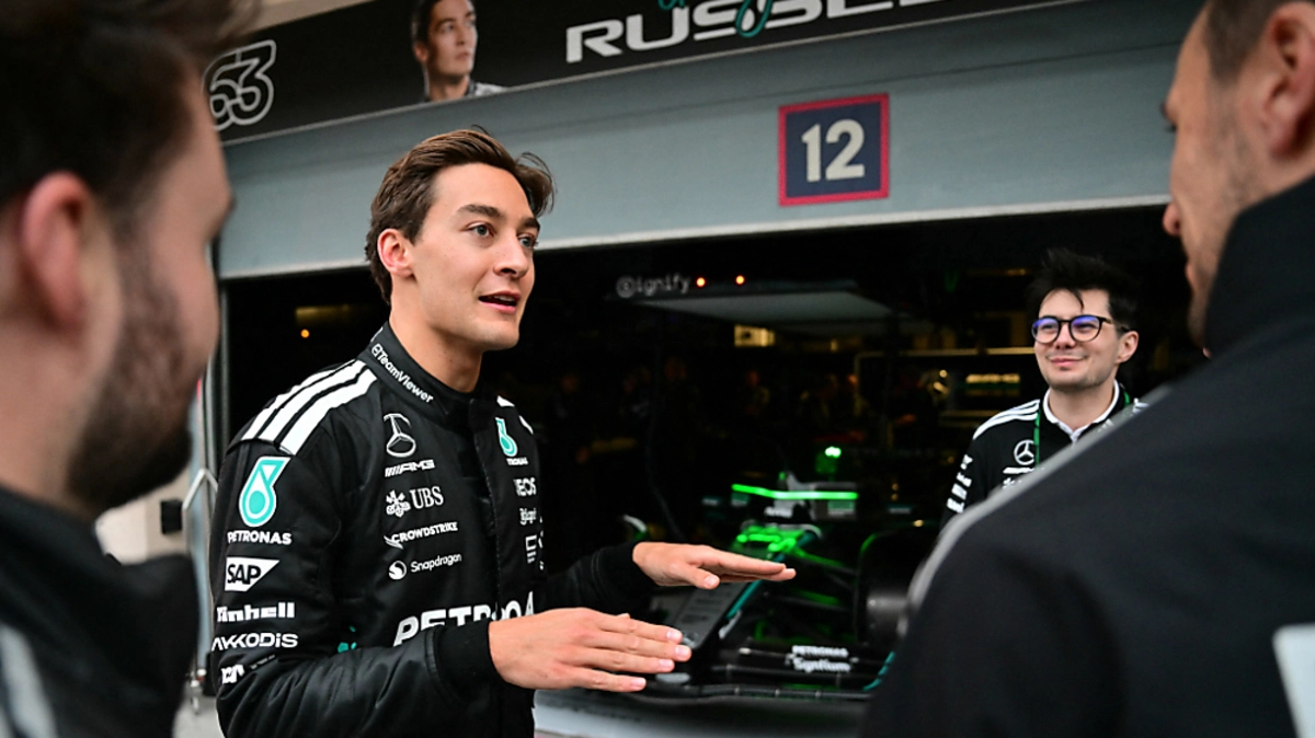 Russell übernahm am Freitagnachmittag den Mercedes | Russell übernahm am Freitagnachmittag den Mercedes