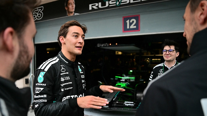 Russell übernahm am Freitagnachmittag den Mercedes | Russell übernahm am Freitagnachmittag den Mercedes