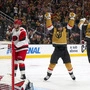 Am Ende eines turbulenten Spiels feierten die Vegas Golden Knights | Am Ende eines turbulenten Spiels feierten die Vegas Golden Knights