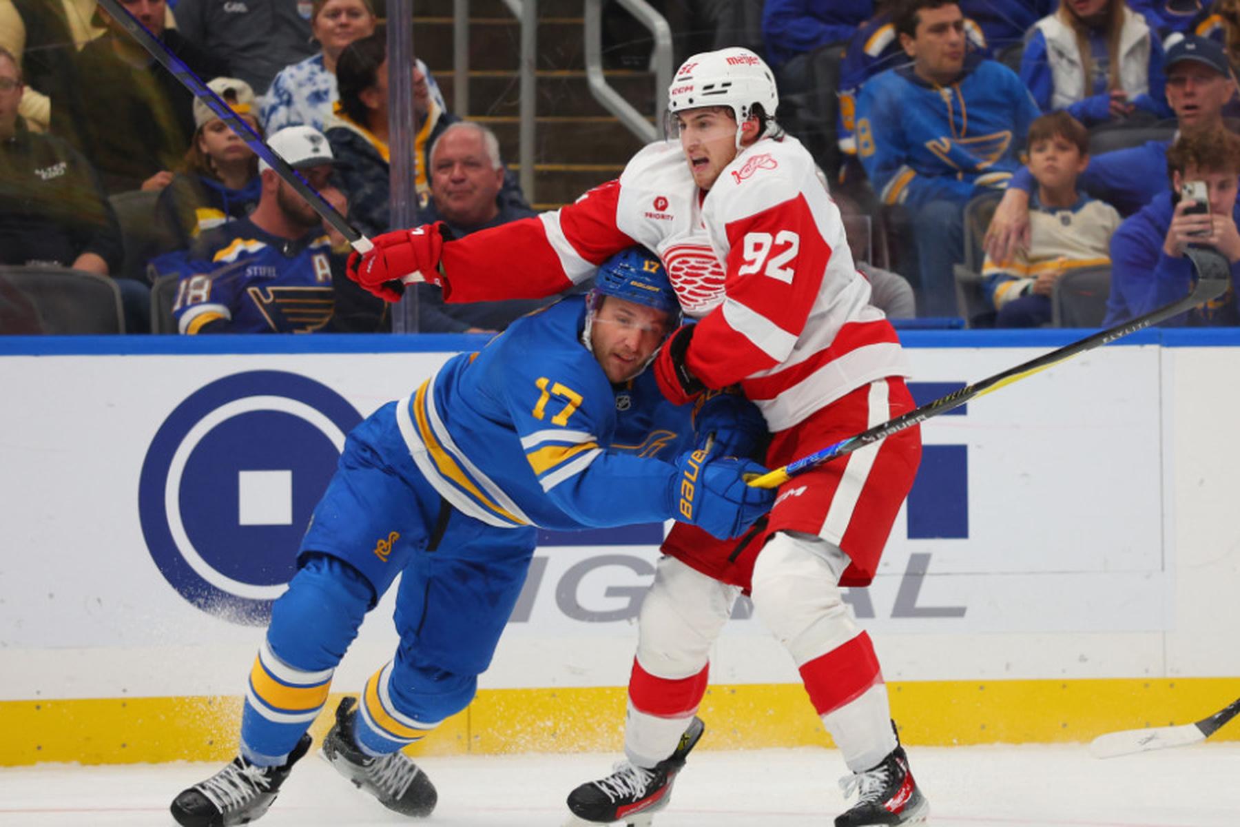 St. Paul (Minnesota)/St. Louis: Kasper siegt in NHL mit Detroit, Rossi unterliegt mit Wild