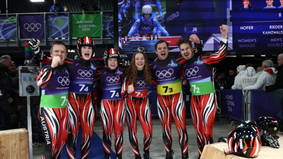 Österreich jubelt über die vierte Rodel-Medaille in Cortina | Österreich jubelt über die vierte Rodel-Medaille in Cortina