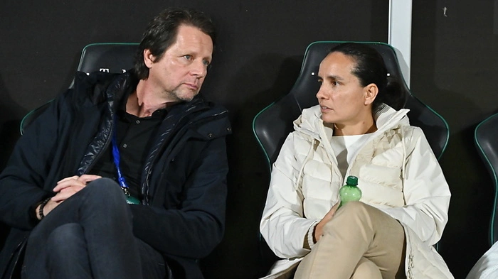 Irene Fuhrmann mit ÖFB-Sportdirektor Peter Schöttel | Irene Fuhrmann mit ÖFB-Sportdirektor Peter Schöttel