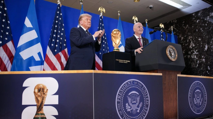 Trump und Infantino bei FIFA-Empfang in New York | Trump und Infantino bei FIFA-Empfang in New York
