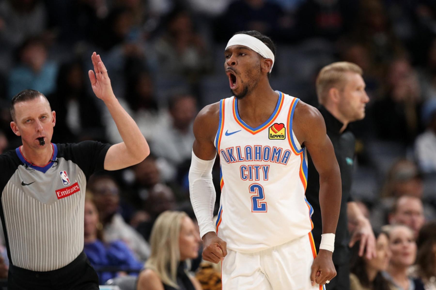 Memphis (Tennessee): Titelverteidiger Oklahoma setzt seinen NBA-Siegeslauf fort