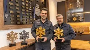 Thomas Schipflinger mit den WM-Kristallen