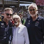 Christian Horner, Bernie Ecclestone und Flavio Briatore
