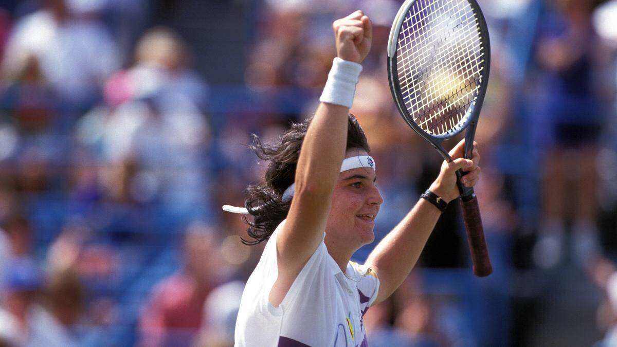 Arantxa Sanchez Vicario | Arantxa Sanchez Vicario jubelt bei den US Open 1992 