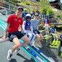 Jan Hörl und Jonas Schuster hatten Spaß mit den Kids