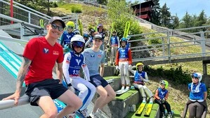 Jan Hörl und Jonas Schuster hatten Spaß mit den Kids