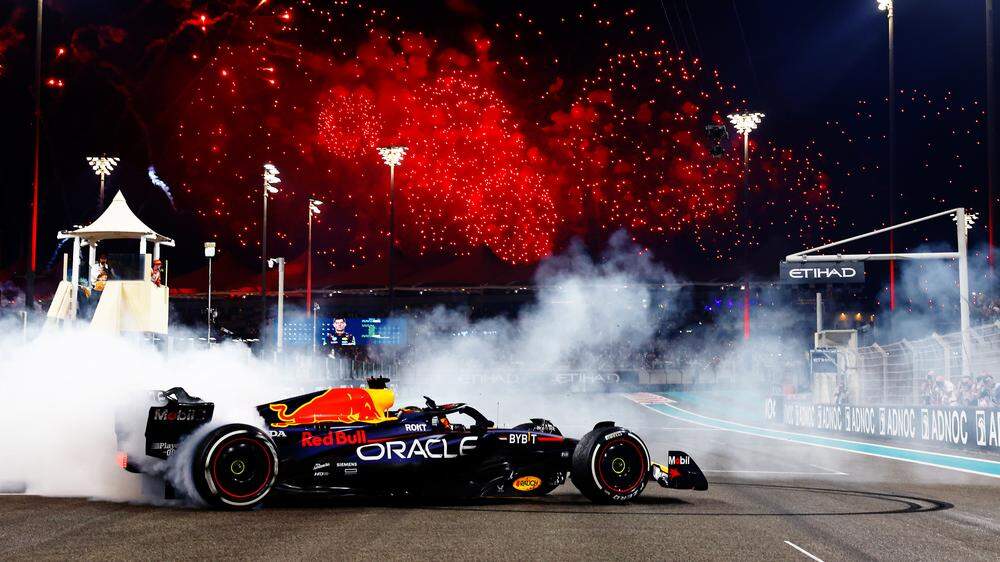 Max Verstappen feierte seinen Sieg in Abu Dhabi