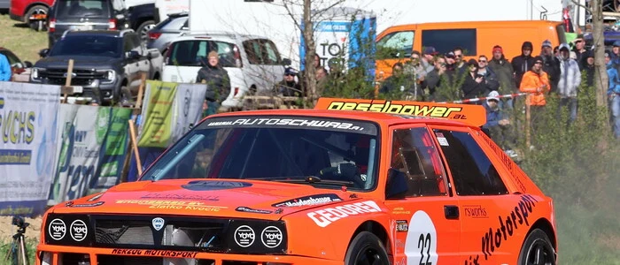 Felix Pailer in seinem Lancia Delta Integrale