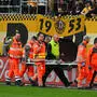 Felix Götze musste abtransportiert werden