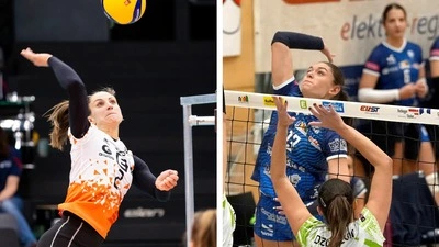 Treffen im Viertelfinale aufeinander: Lehrerin Birgit Schöttl (links) und Schülerin Sara Jauk