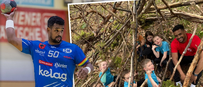 Adonis Gonzales sorgt für gute Laune bei den Kindern