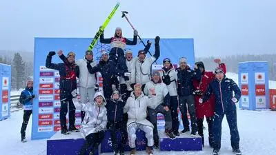 Großer Jubel bei Heidi Bucher und dem ÖSV-Team