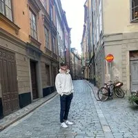 Österreichs Team-Verteidiger Thimo Nickl in Gamla Stan