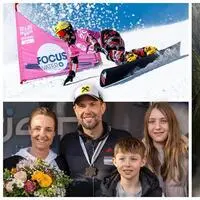 Familie Prommegger: Susanne, Andreas, Lukas und Laura. Der Boarder ist gern in der Natur