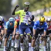 Biniam Girmay aus Eritrea schrieb auf der längsten Tour-Etappe Geschichte