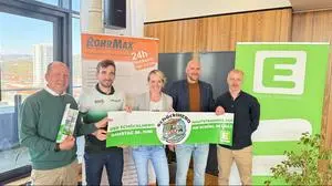 Wirt Simon Klasnic, Christian Haas, Kartin Posch, Andreas Wünscher und Philipp Reiner (von links)