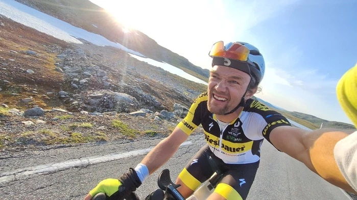 Christoph Strasser beim Transcontinental Race