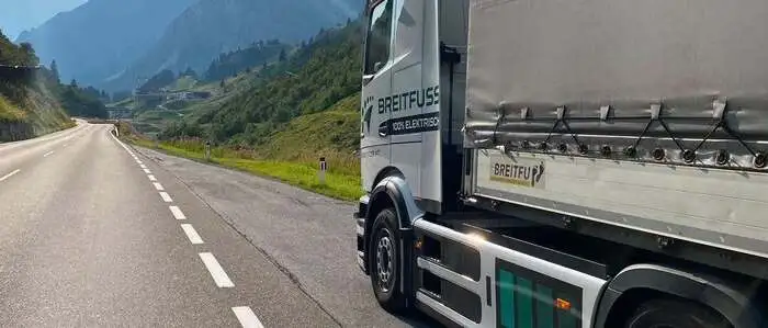 Die E-Lkw des Logistikunternehmens Breitfuss waren zuletzt zwischen Vorarlberg und der Steiermark unterwegs