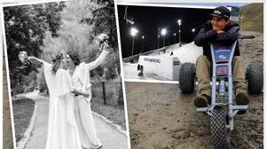 Freestylerin Lara Wolf (re.) heiratete im Sommer ihre Langzeitfreundin Tabitha