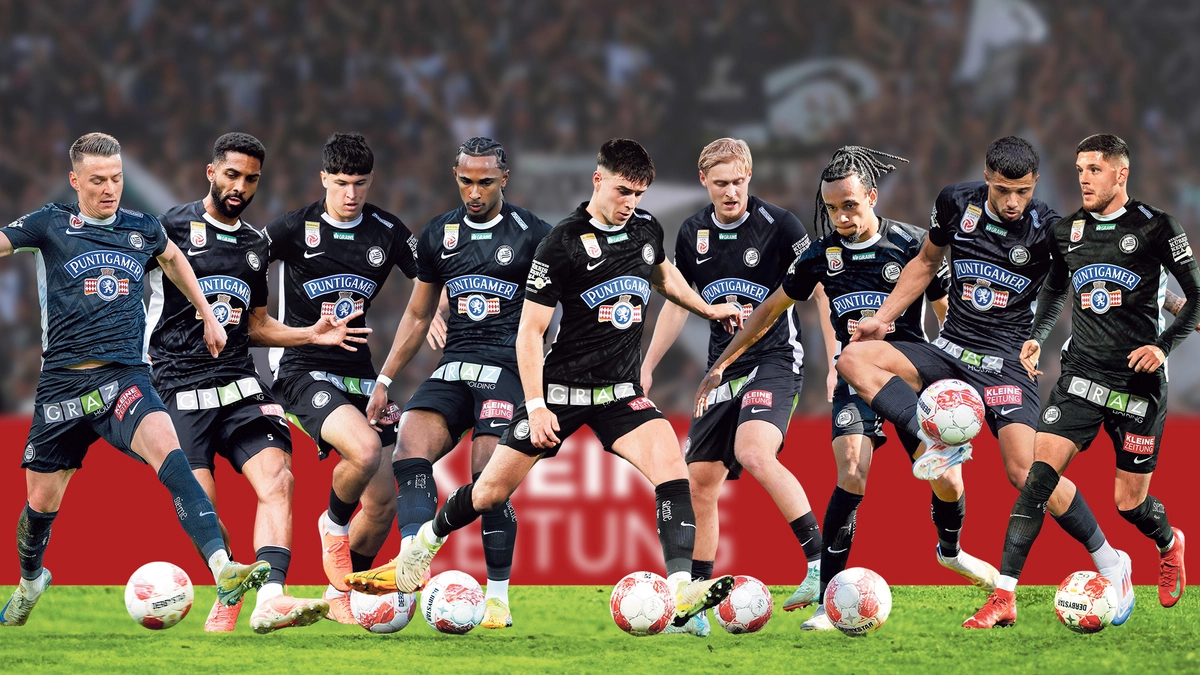 Dimitri Lavalee, Gregory Wüthrich, Arjan Malic, Emanuel Aiwu, Max Johnston, Niklas Geyrhofer, Emran Soglo, Jusuf Gazibegovic und Emir Karic (von links) spielten unter Jürgen Säumel bereits in der Viererkette