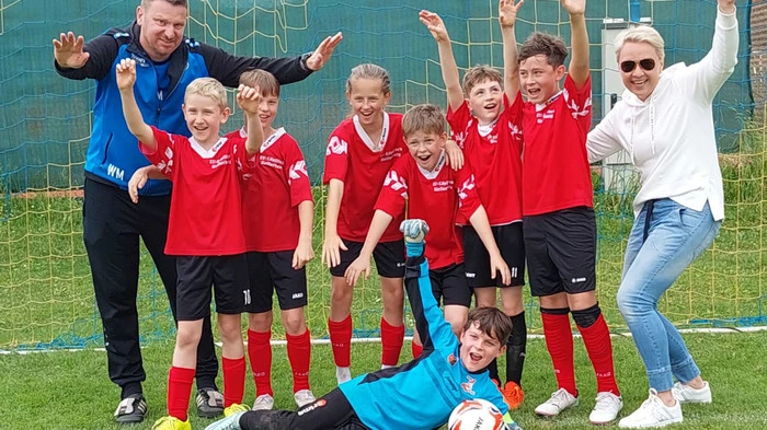 LOKAL 2024-05-23, Wernberg Volksschul Fussball Cup
im Bild: Burschen Sieger  VS Weissenstein 
Credit Photo by: Hermann Sobe 
