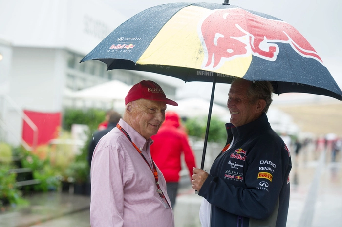 Freunde über Jahre hinweg: Niki Lauda und Helmut Marko.