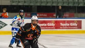 Nina Ausperger und die Graz 99ers Huskies empfangen heute (20 Uhr) die KSV Highlanders 