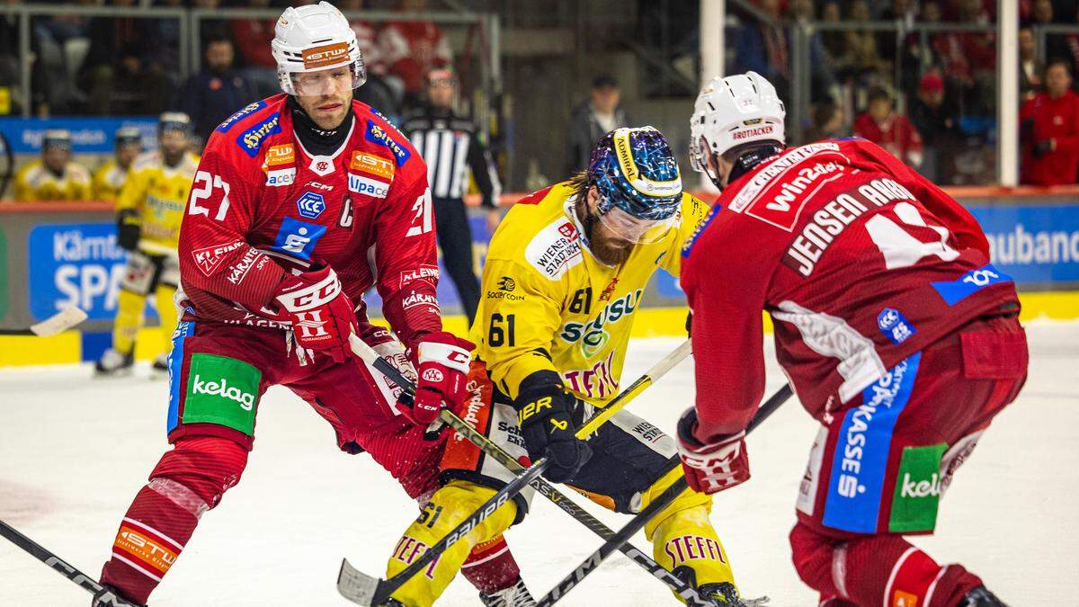 Der KAC wird sich gegen die Vienna Capitals steigern müssen, um einen Sieg einzufahren