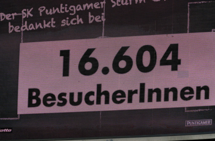 Am 10. September 2016 strömten 16.604 Zuseher in die Merkur-Arena