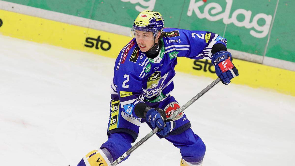 VSV-Verteidiger Dylan MacPherson erzielte bisher 14 Punkte (8 Tore/6 Assists)