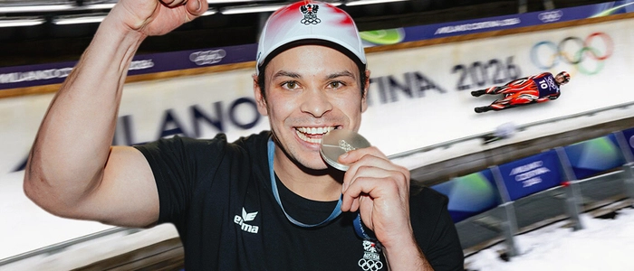 Jonas Müller holte bei Olympia in Cortina zweimal Silber