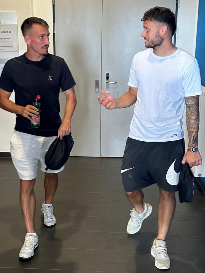 Wiedervereint: Lang (l.) und Gantschnig