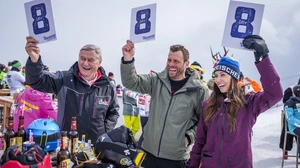 Karl Fussi, Jürgen Säumel und Karina Toth ließen sich den Kreischer auch nicht entgehen