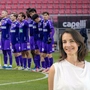 Die Violetten treffen am Freitag auf Liefering, rechts Sportpsychologin Silke Reichel