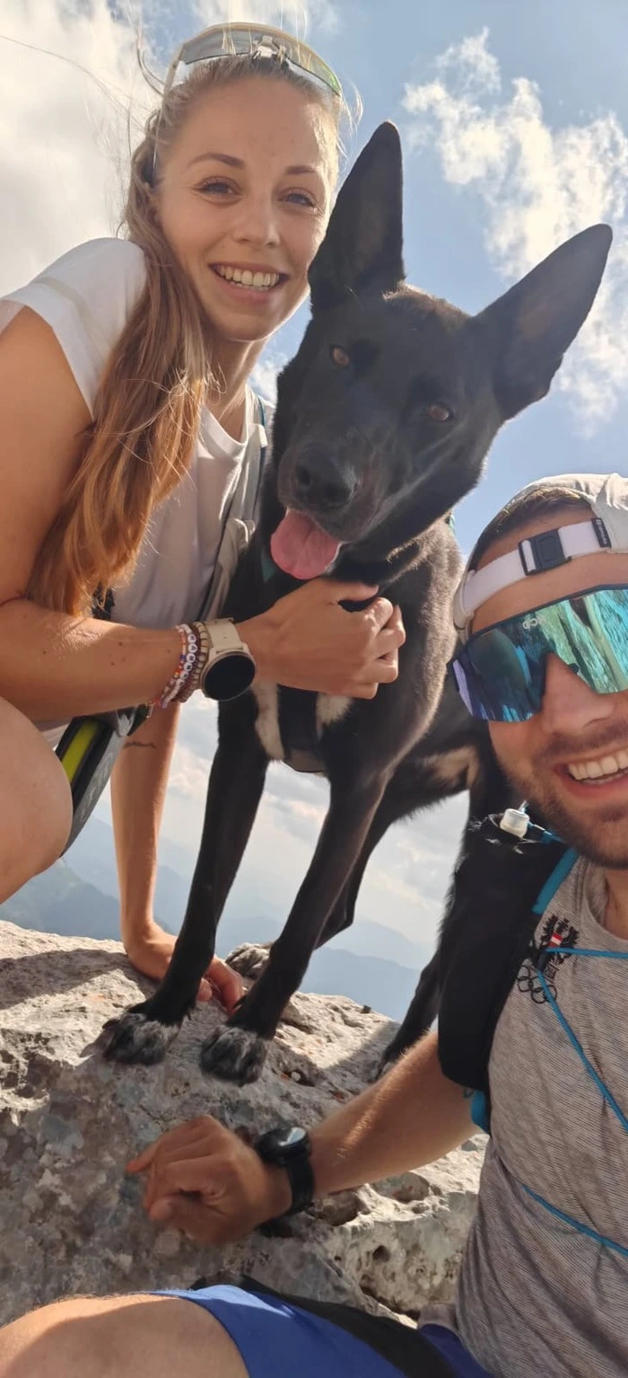Der heurige Zweite von der Simonhöhe mit Freundin Hannah und Hündin Feli