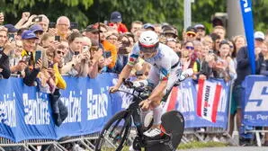 Der Norweger Kristian Grue benötigte für die 180 Kilometer auf dem Rad 4:15:11 Stunden