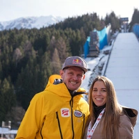 Thomas Morgenstern am Kulm mit Freundin Jenny
