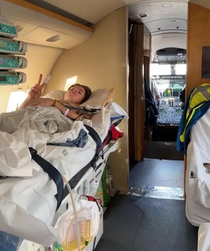 William Bostadloekken auf seinem Flug zurück nach Norwegen