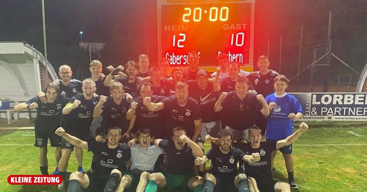 1: 5 Defizit: verrückt! Gabersdorph feierte ein kleines Fußballwunder