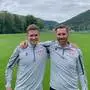 GAK-Co-Trainer Christoph Cemernjak (r.) mit Videoanalyst Jacob Swersina aus dem Lavanttal