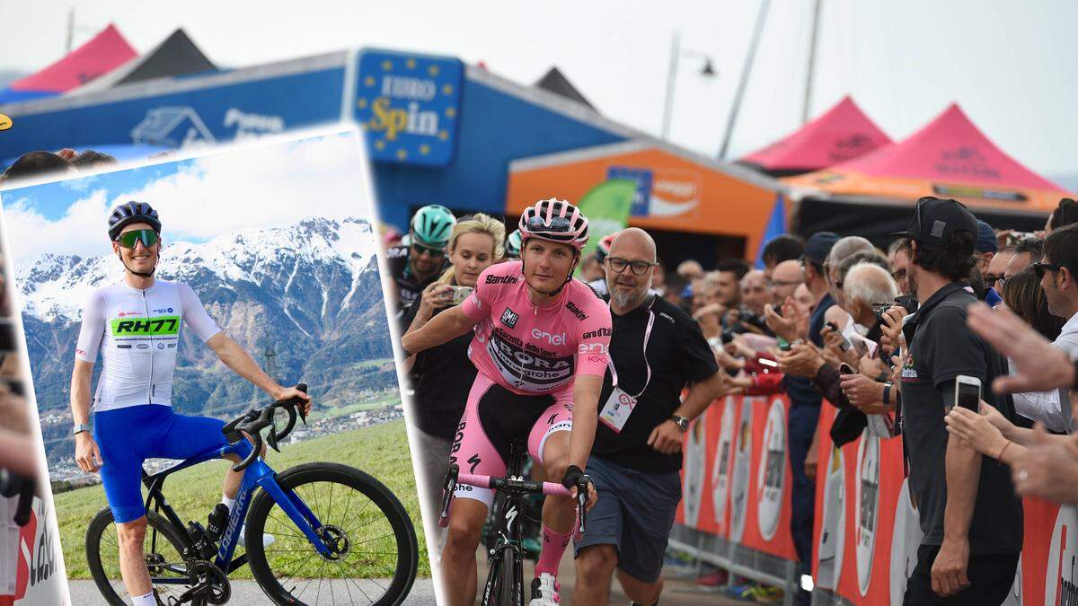 2017 trug Lukas Pöstberger beim Giro „Rosa“. Am Sonntag ist er ohne Team am Start
