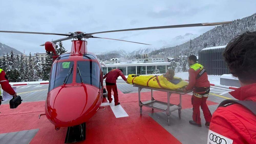 Nina Ortlieb musste mit dem Hubschrauber ins Spital geflogen werden